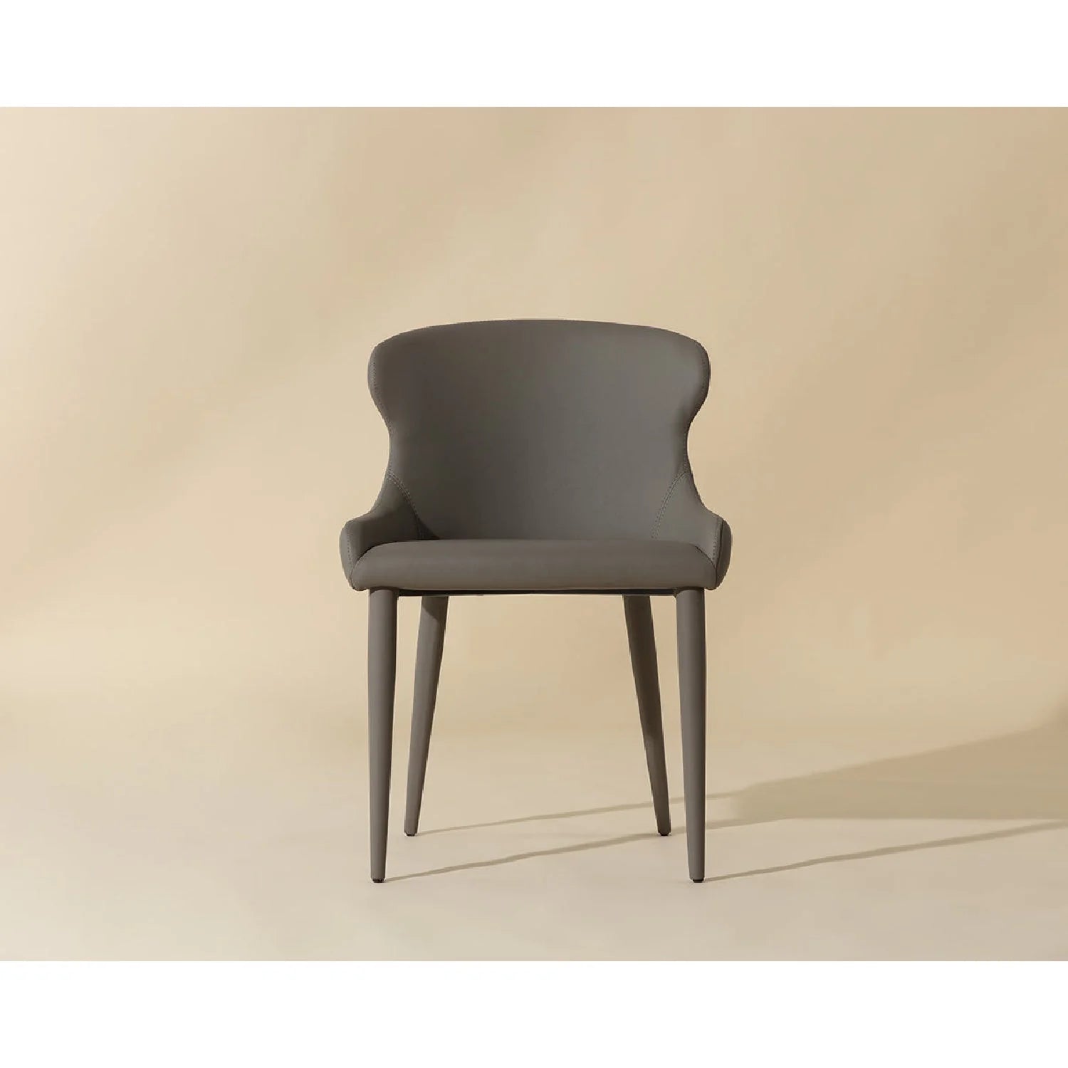 Luxury Upholstered Leather Modern Dining Chair European Style for Villa