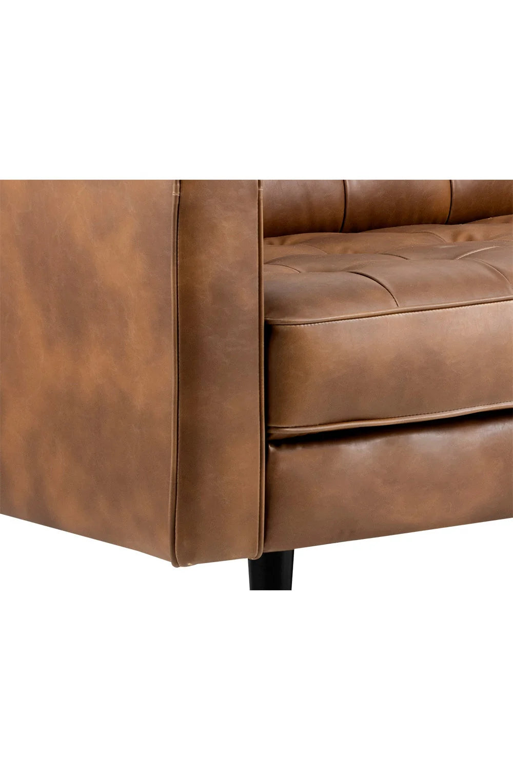 Luxury Upholstered Leather Sofa Modern Italian Style for Villa