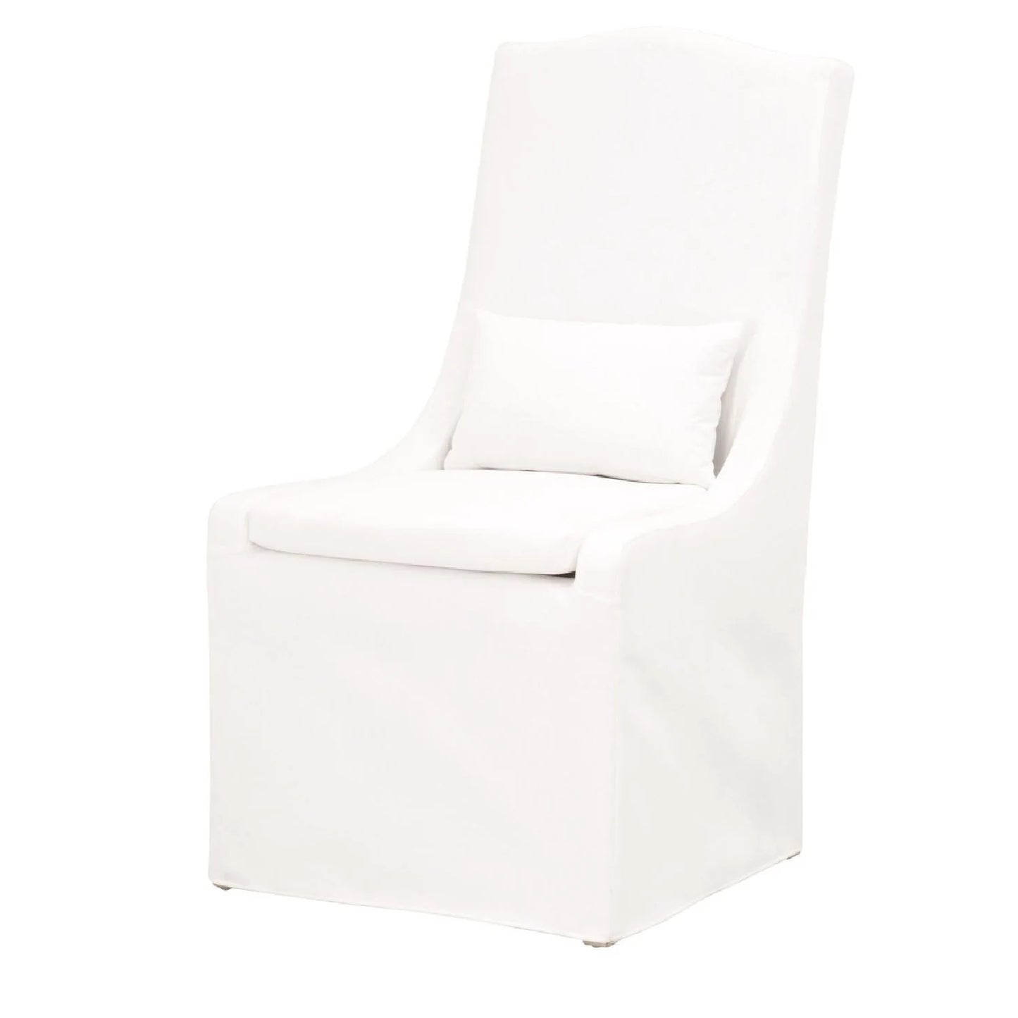 Luxury Upholstered Linen Modern Dining Chair European Style for Villa