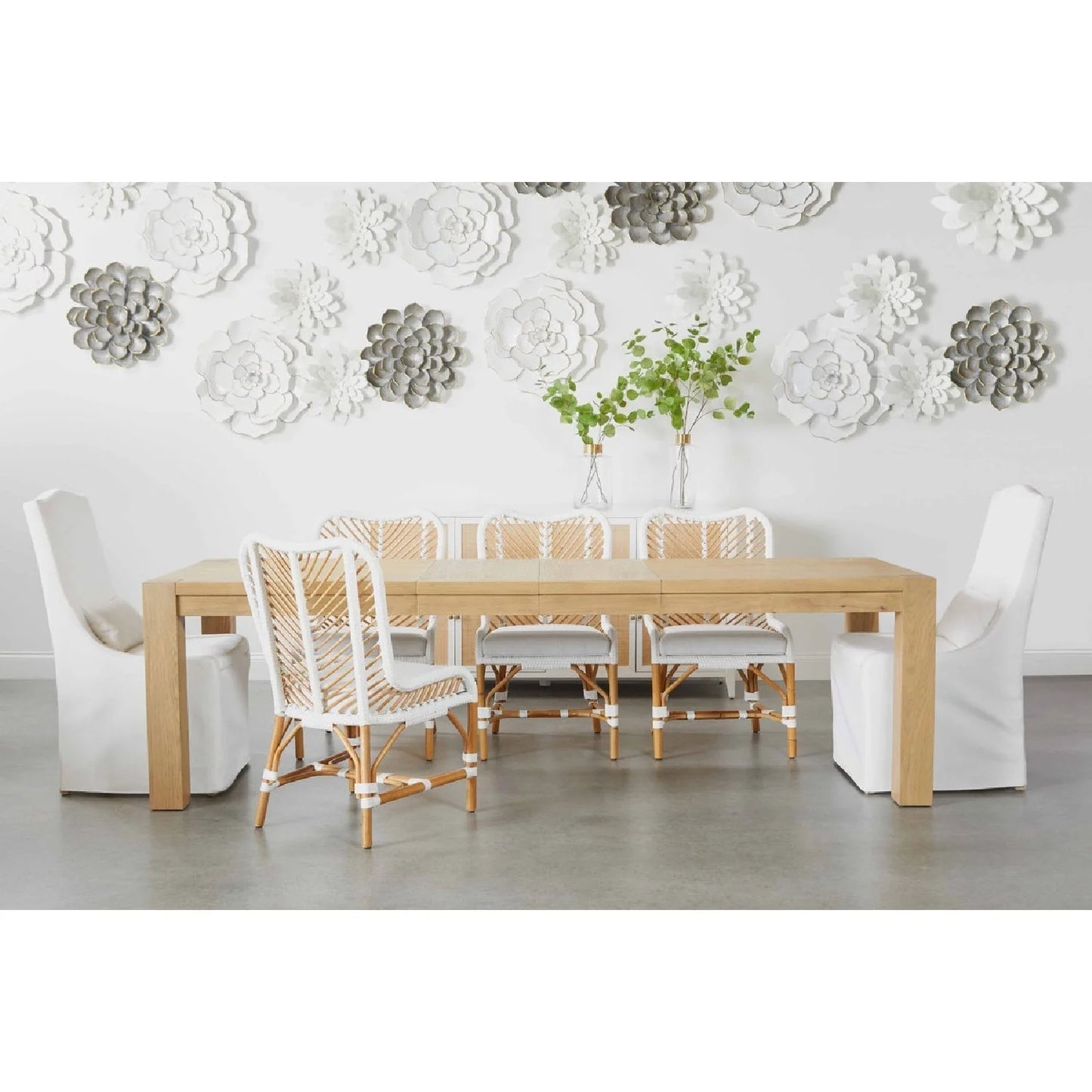 Luxury Upholstered Linen Modern Dining Chair European Style for Villa