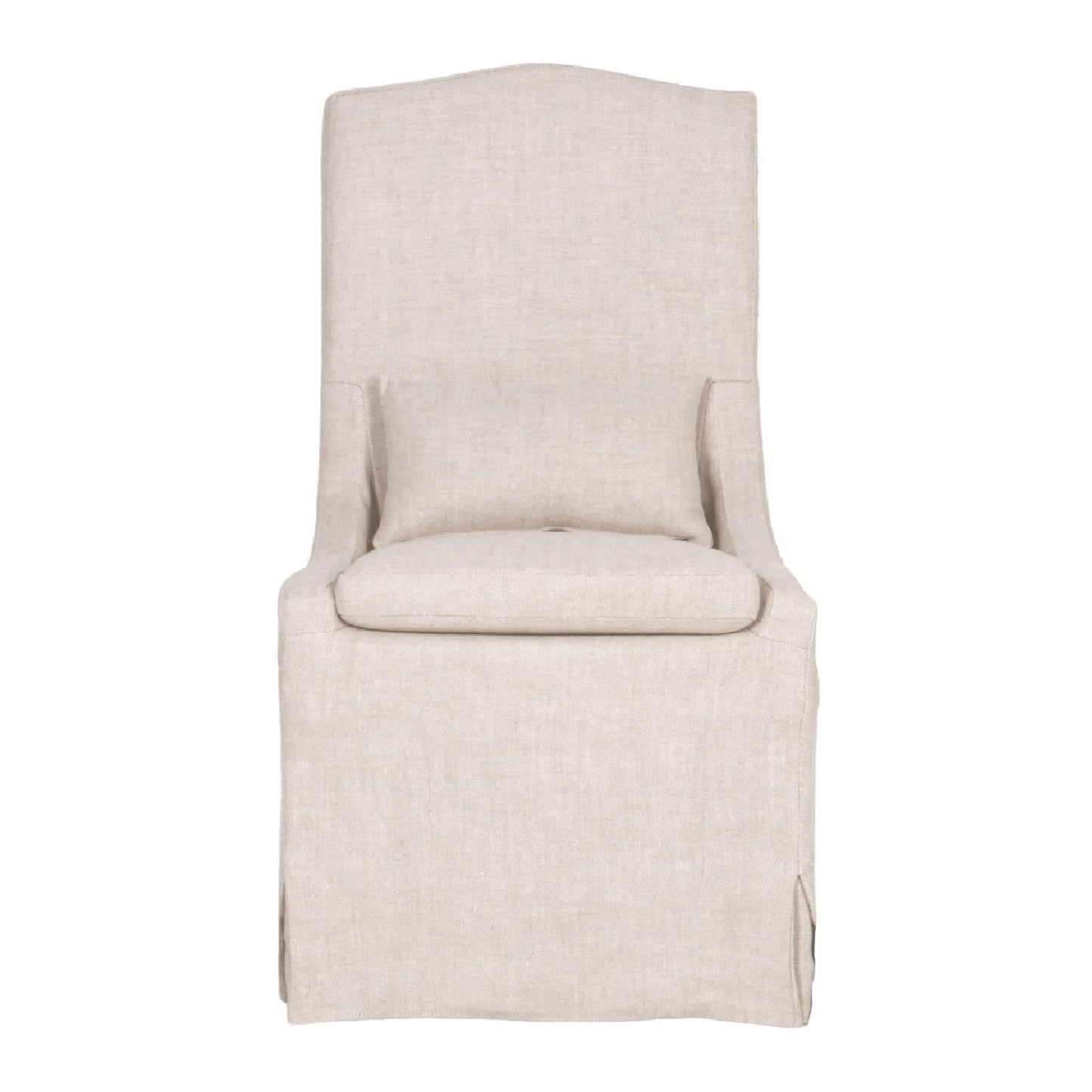 Luxury Upholstered Linen Modern Dining Chair European Style for Villa
