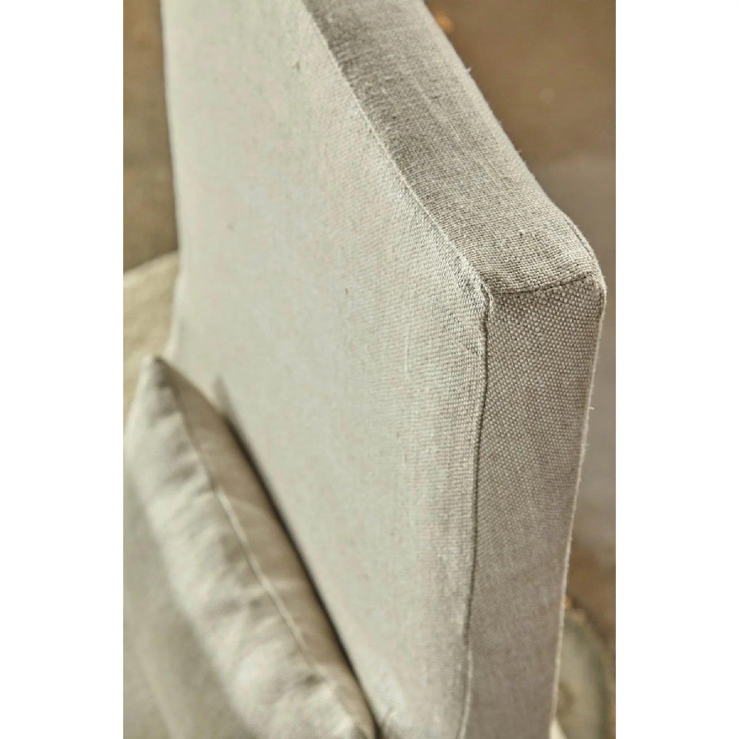 Luxury Upholstered Linen Modern Dining Chair European Style for Villa