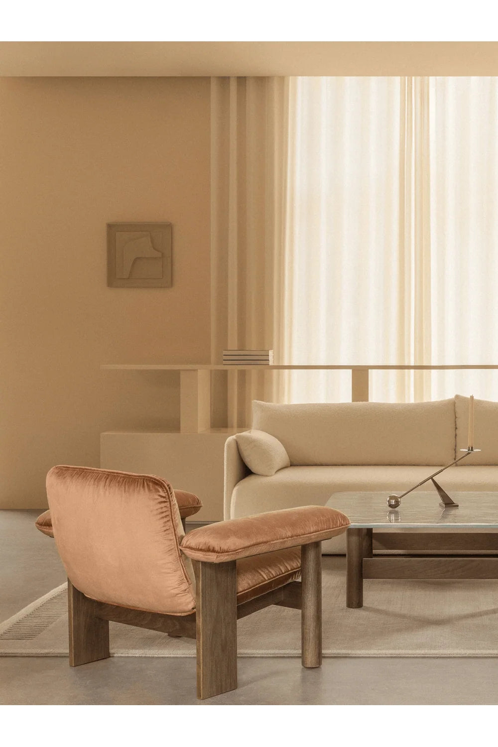Luxury Upholstered Lounge Armchair European Style for Villa