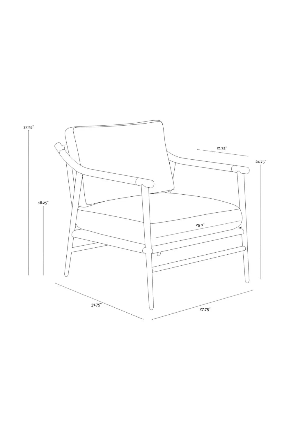 Luxury Upholstered Lounge Chair European Style for Villa