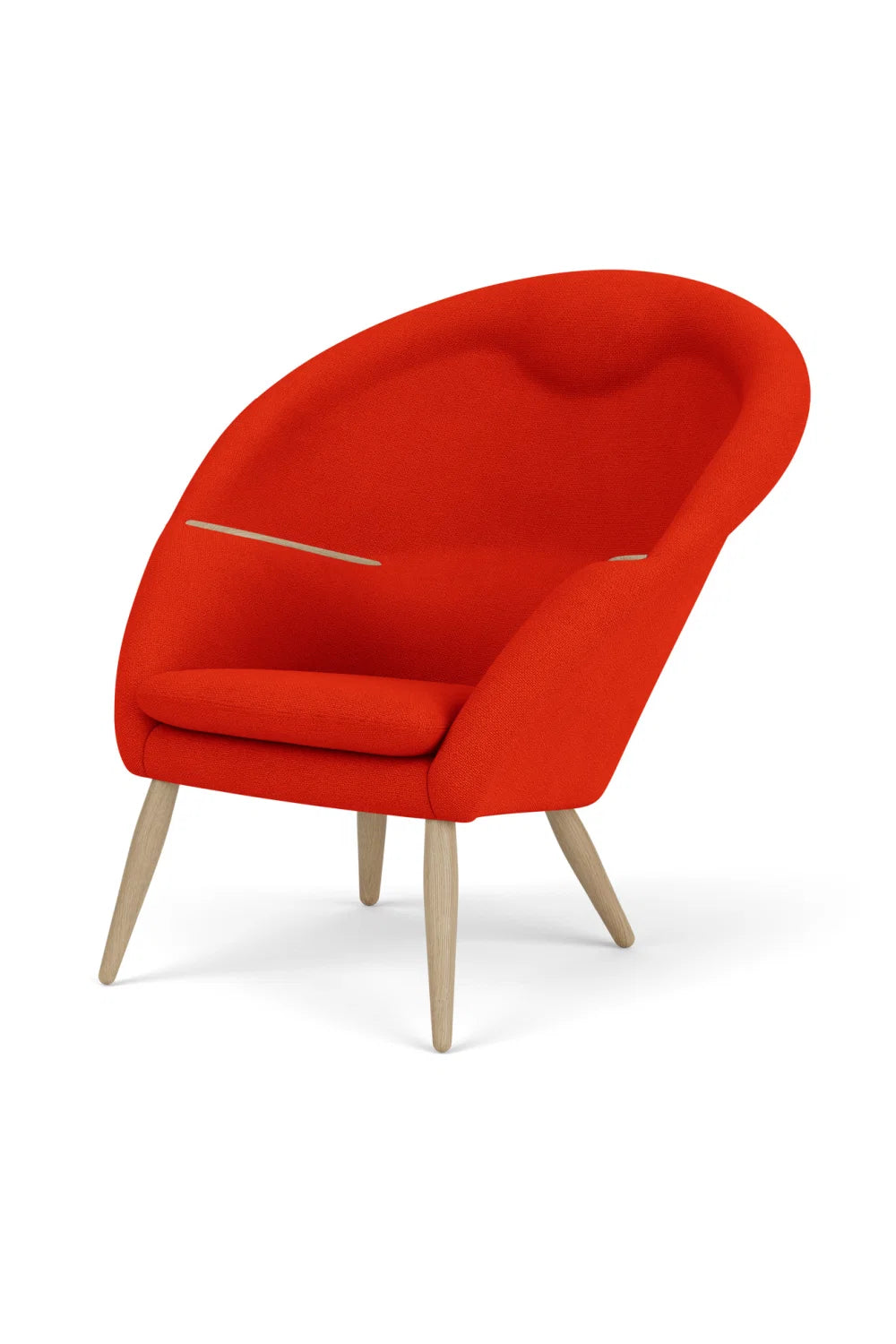 Luxury Upholstered Lounge Chair with Headrest Modern Italian Style for Villa