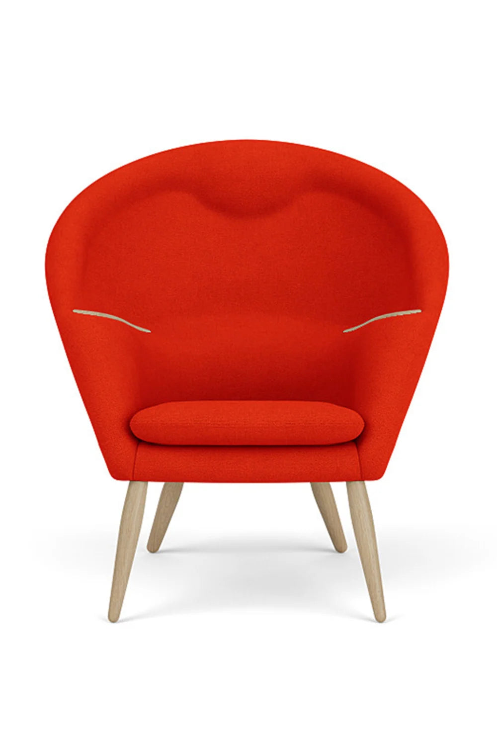 Luxury Upholstered Lounge Chair with Headrest Modern Italian Style for Villa