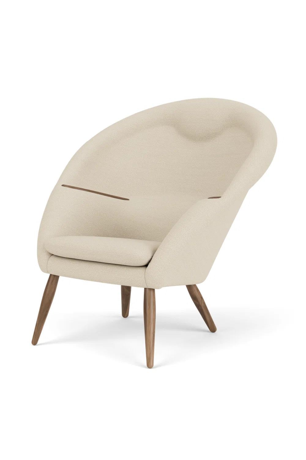 Luxury Upholstered Lounge Chair with Headrest Modern Italian Style for Villa