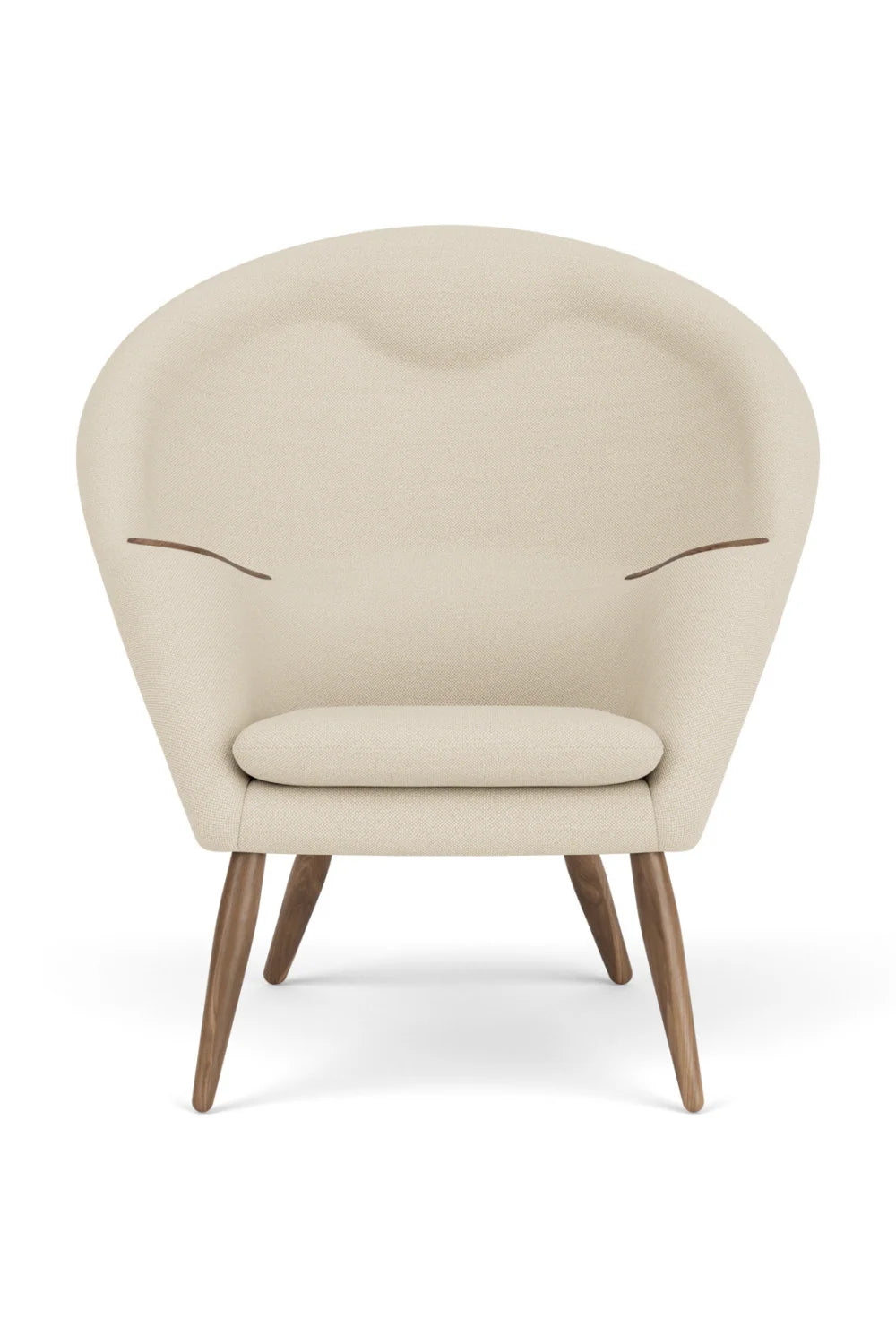 Luxury Upholstered Lounge Chair with Headrest Modern Italian Style for Villa