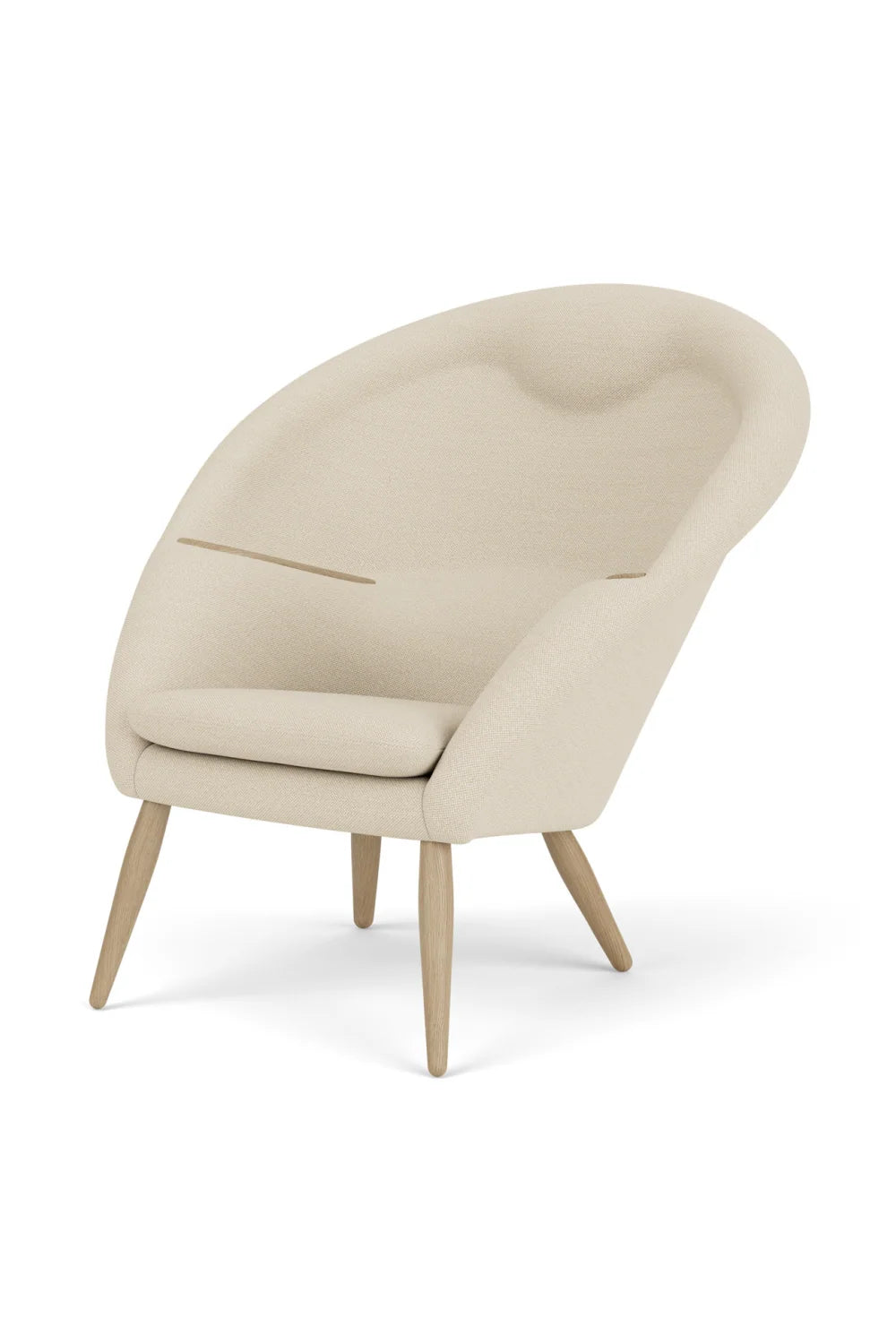 Luxury Upholstered Lounge Chair with Headrest Modern Italian Style for Villa