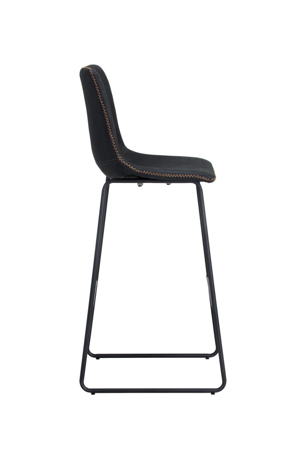 Luxury Upholstered Modern Antique Black Bar Stool European Style for Villa