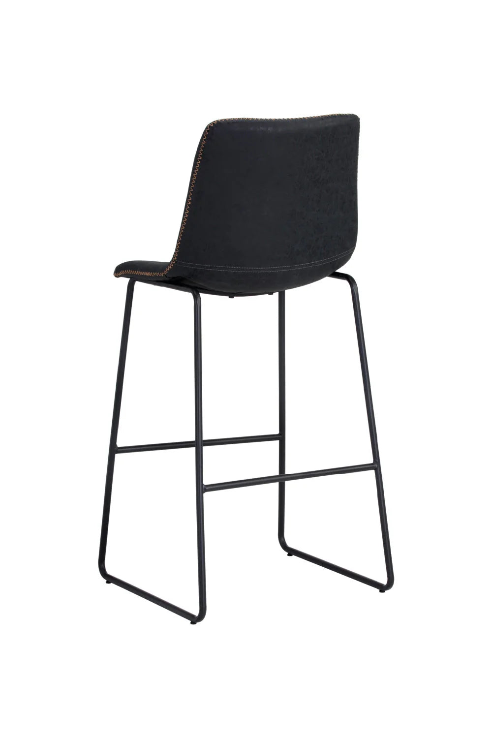 Luxury Upholstered Modern Antique Black Bar Stool European Style for Villa