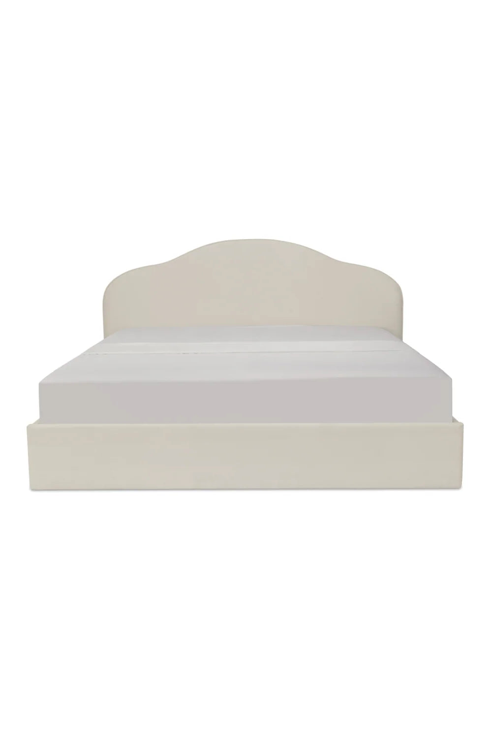 Luxury Upholstered Modern Arched Bed European Style for Villa