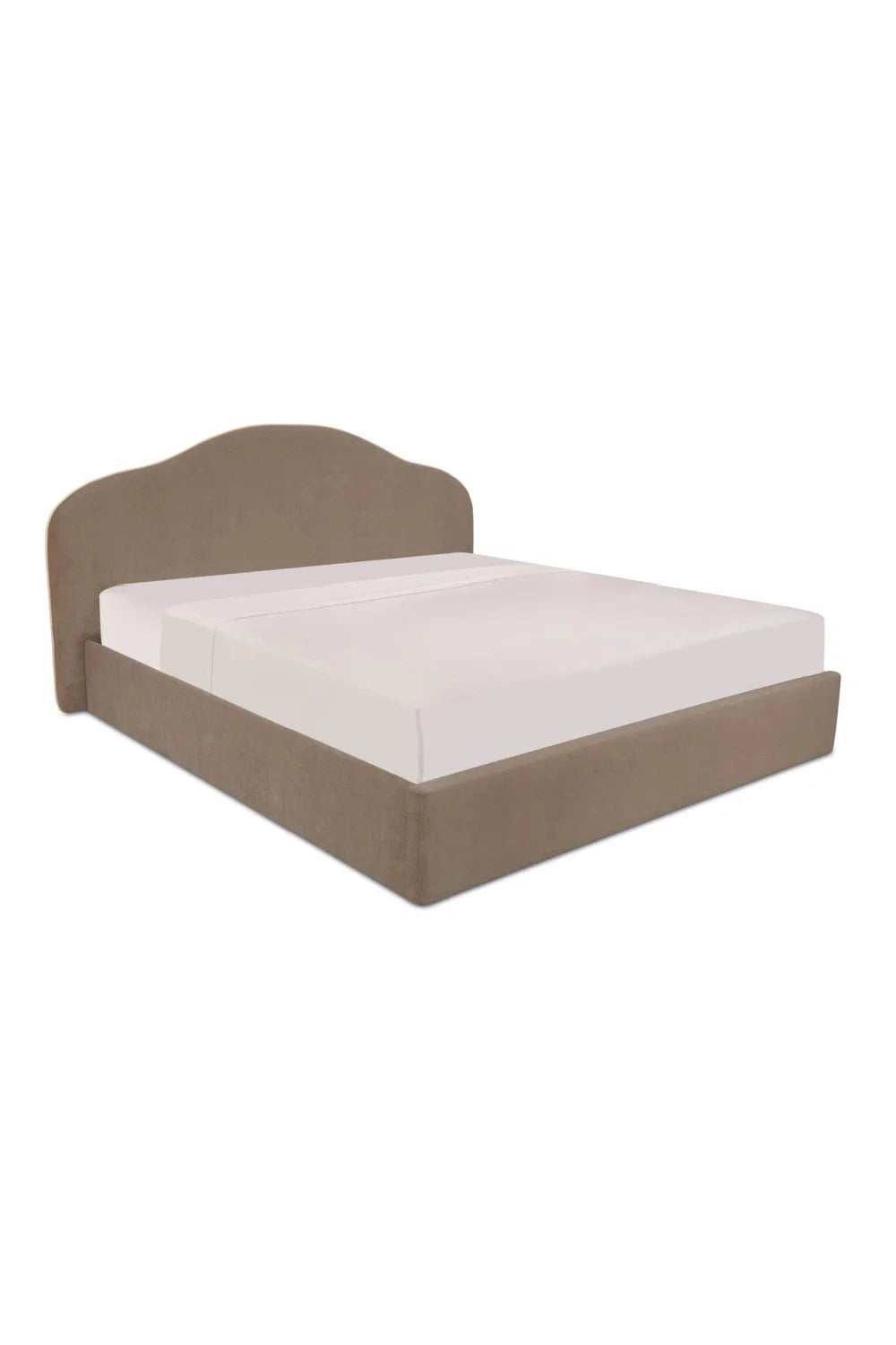 Luxury Upholstered Modern Arched Bed European Style for Villa