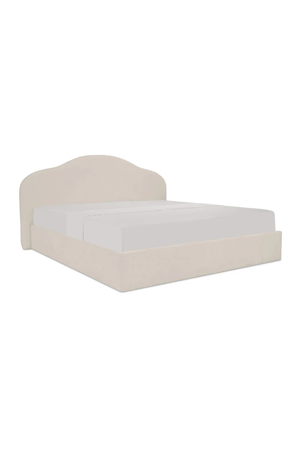 Luxury Upholstered Modern Arched Bed European Style for Villa