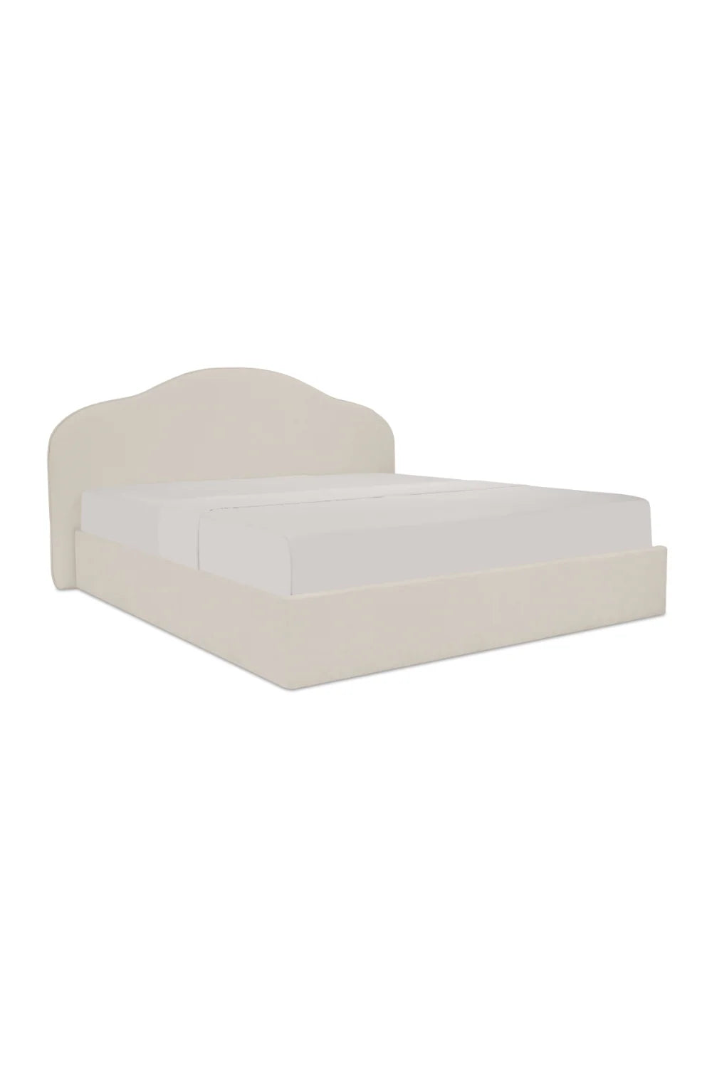 Luxury Upholstered Modern Arched Bed European Style for Villa