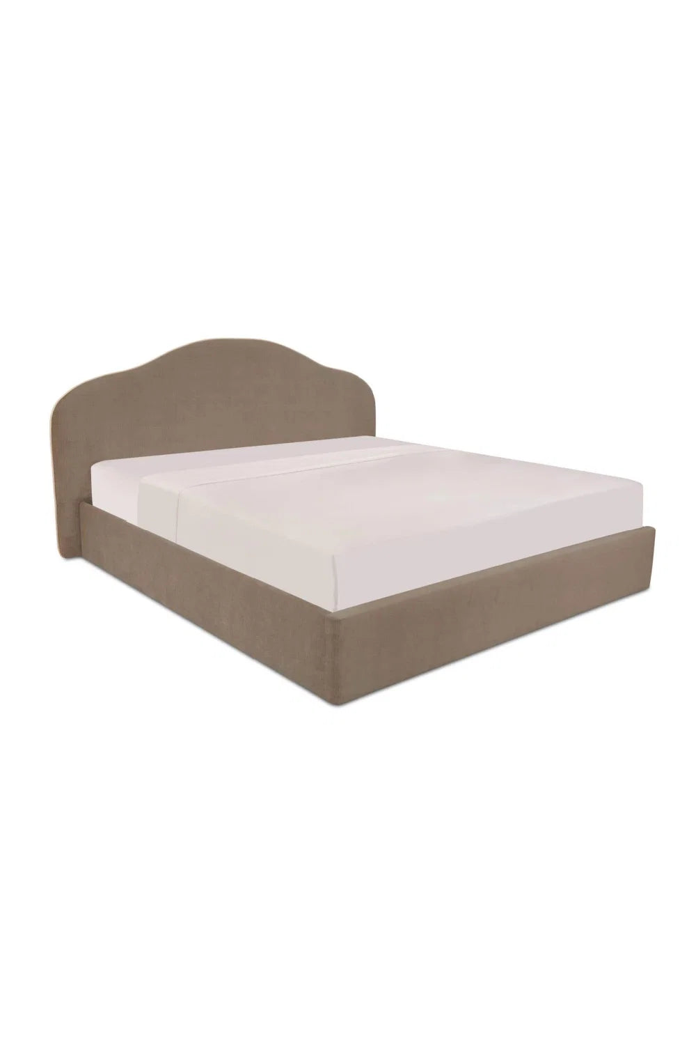Luxury Upholstered Modern Arched Bed European Style for Villa