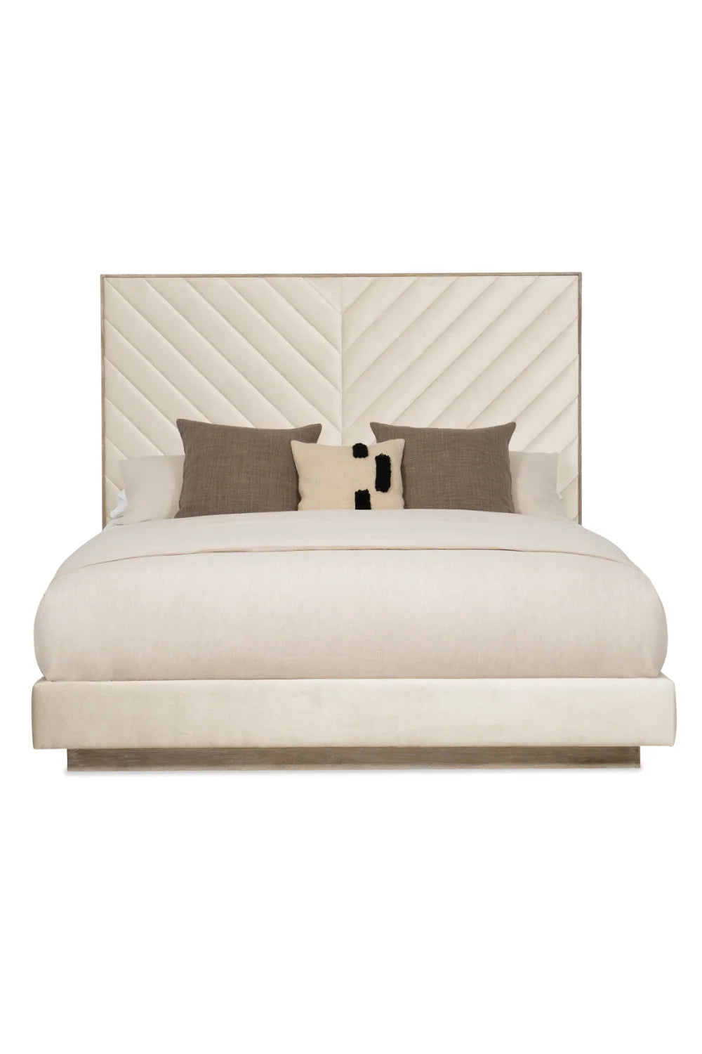 Luxury Upholstered Modern Ash Bed European Style for Villa