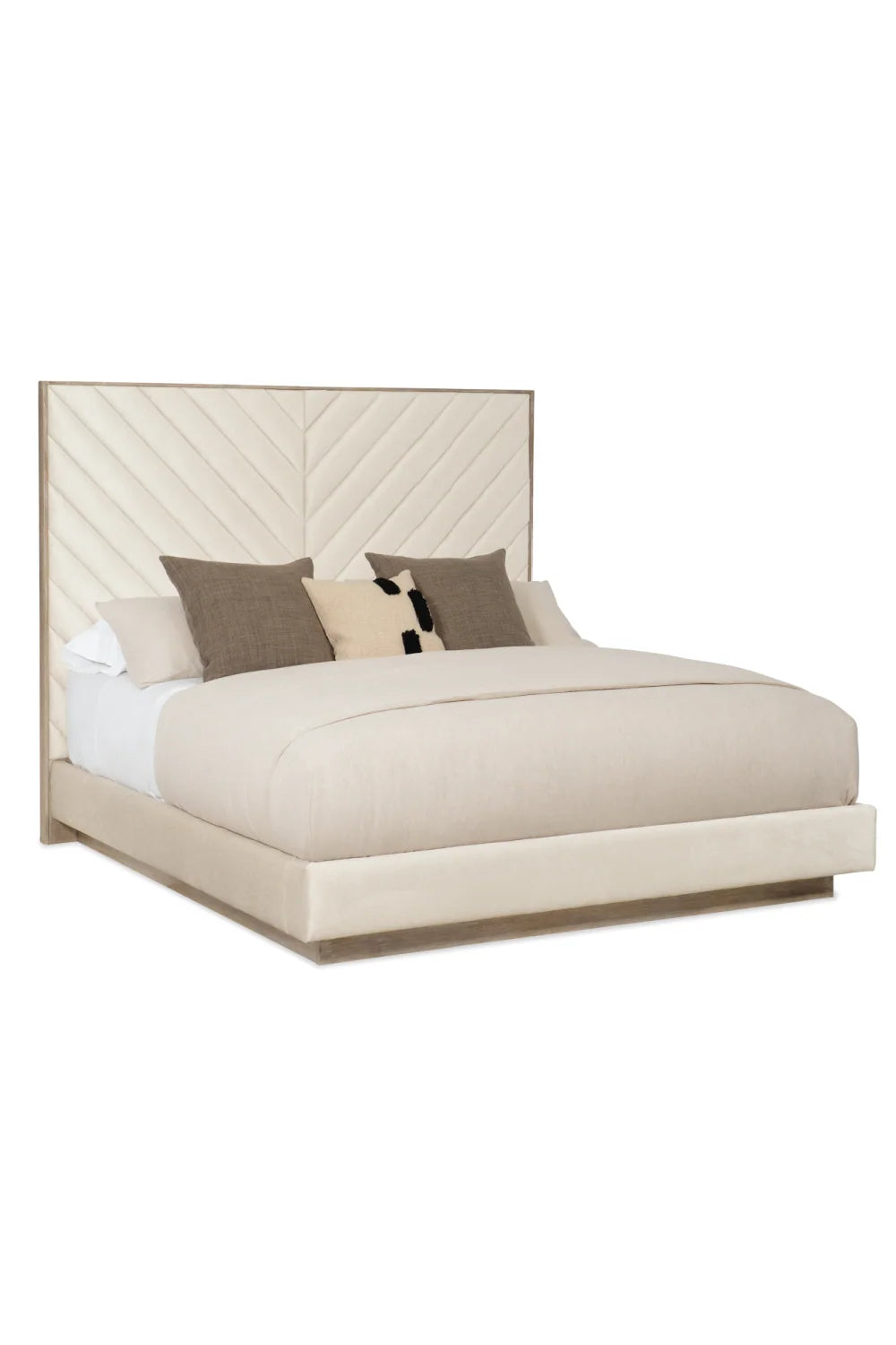 Luxury Upholstered Modern Ash Bed European Style for Villa