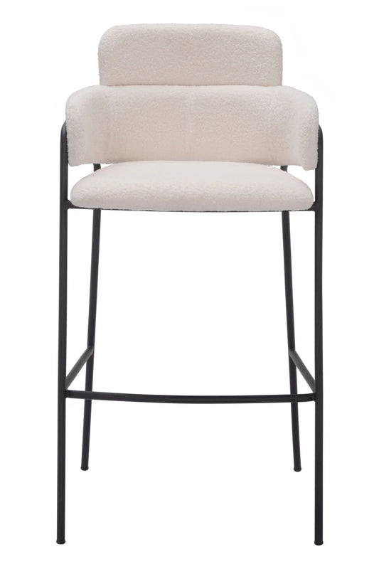 Luxury Upholstered Modern Bar Stool European Style for Villa