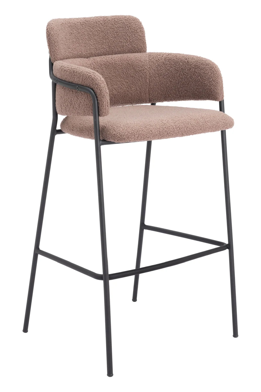 Luxury Upholstered Modern Bar Stool European Style for Villa