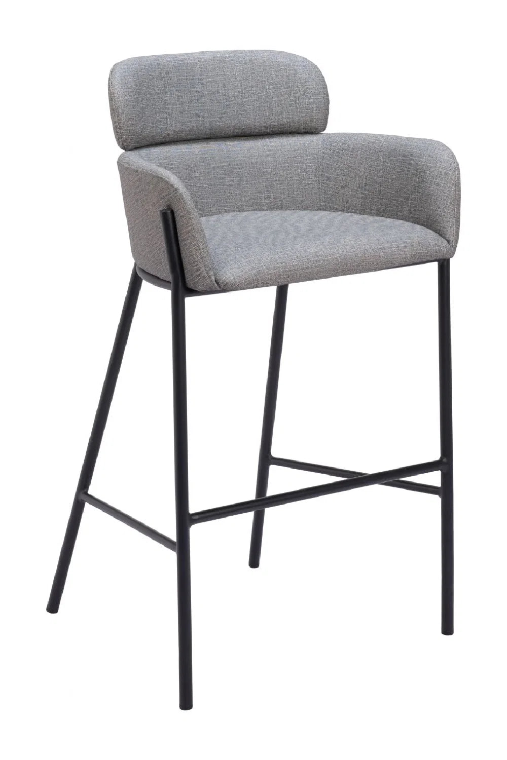 Luxury Upholstered Modern Bar Stool European Style for Villa