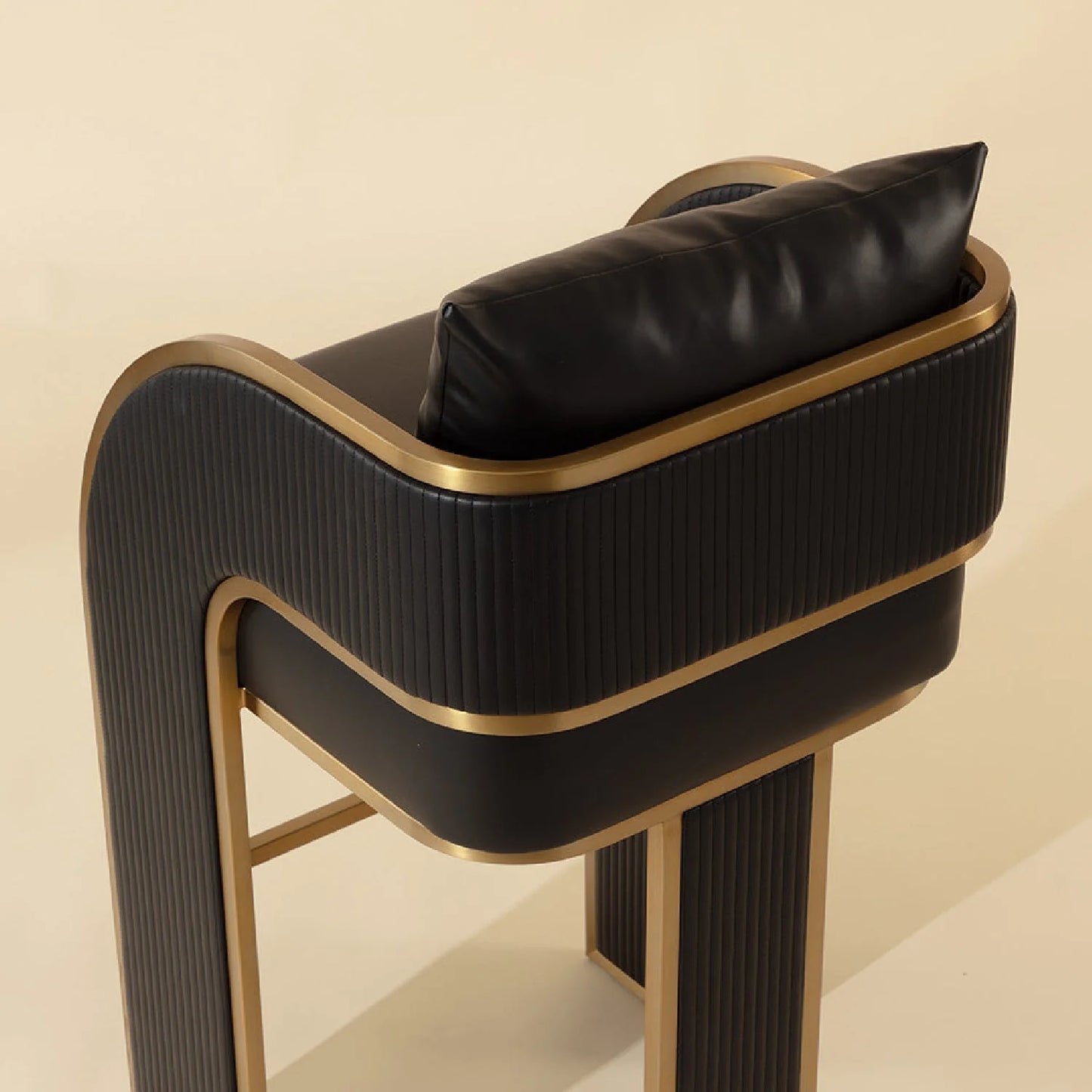 Luxury Upholstered Modern Bar Stool European Style for Villa