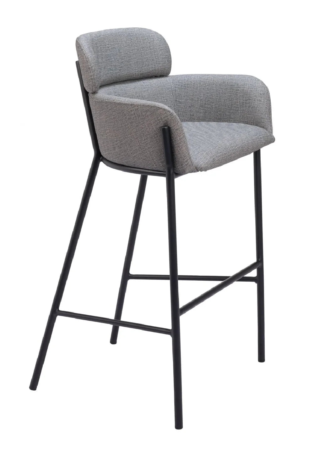 Luxury Upholstered Modern Bar Stool European Style for Villa