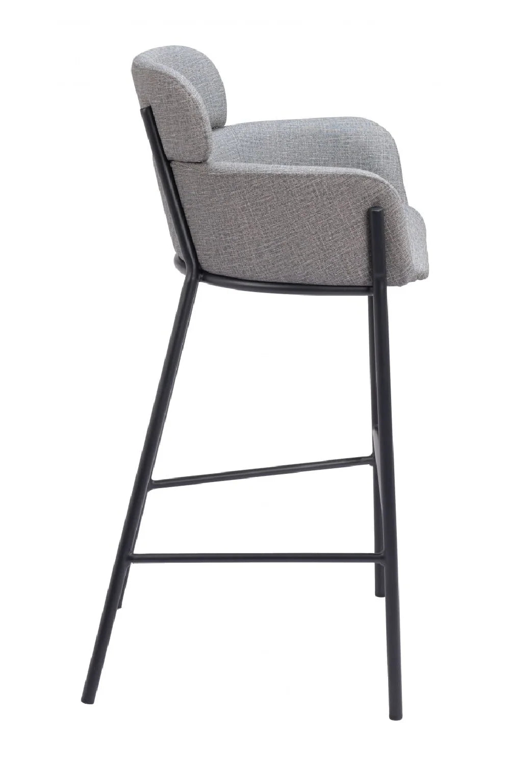 Luxury Upholstered Modern Bar Stool European Style for Villa