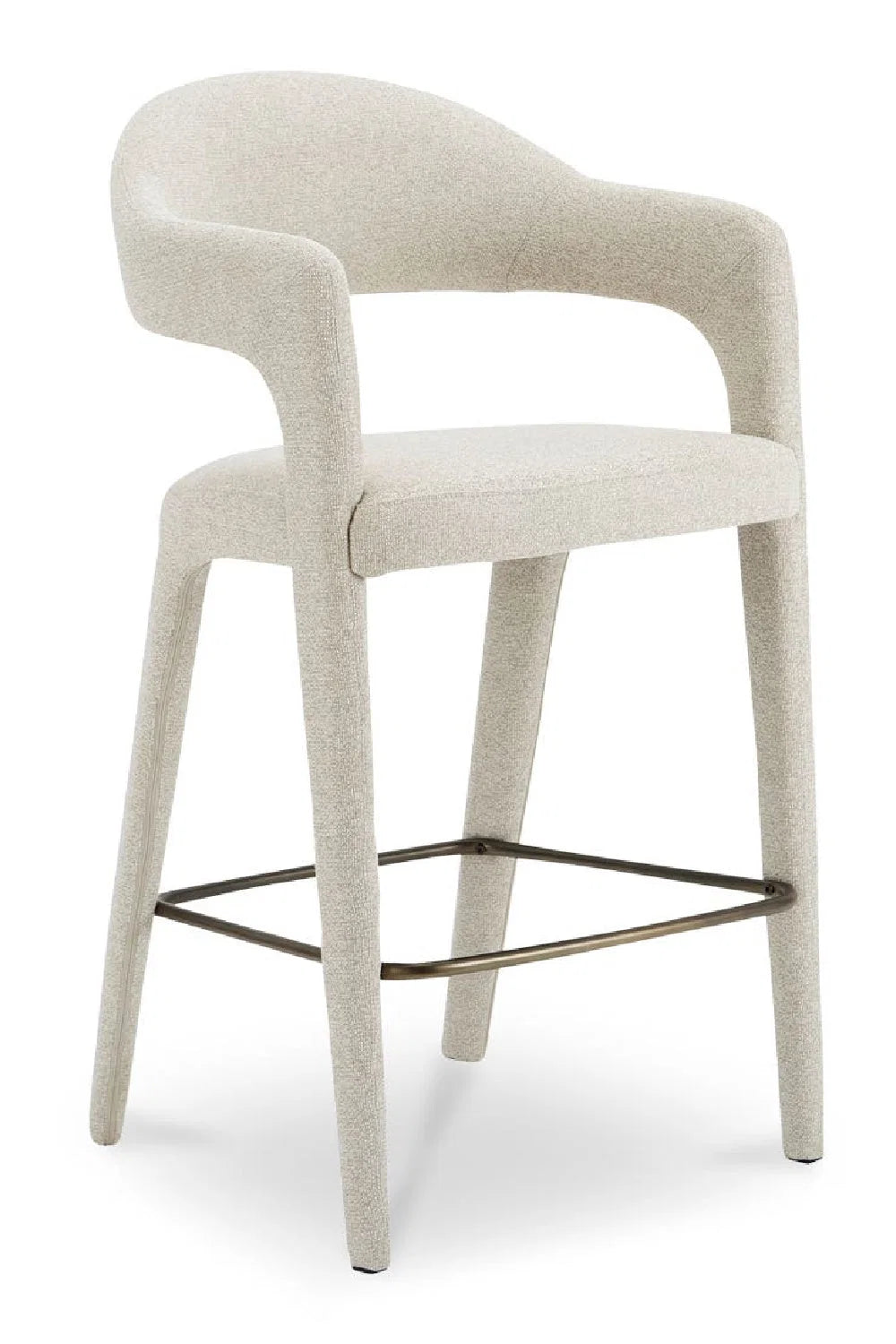 Luxury Upholstered Modern Bar Stool European Style for Villa