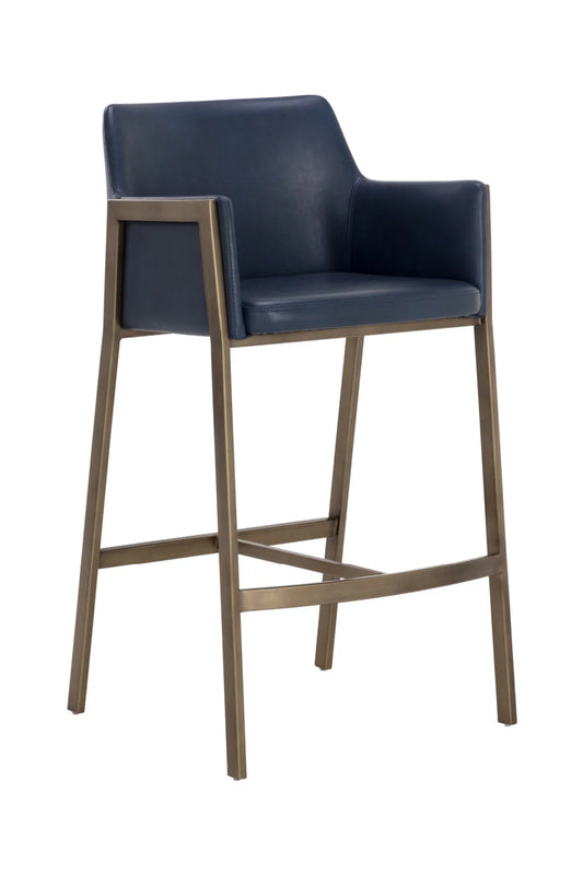 Luxury Upholstered Modern Bar Stool European Style for Villa