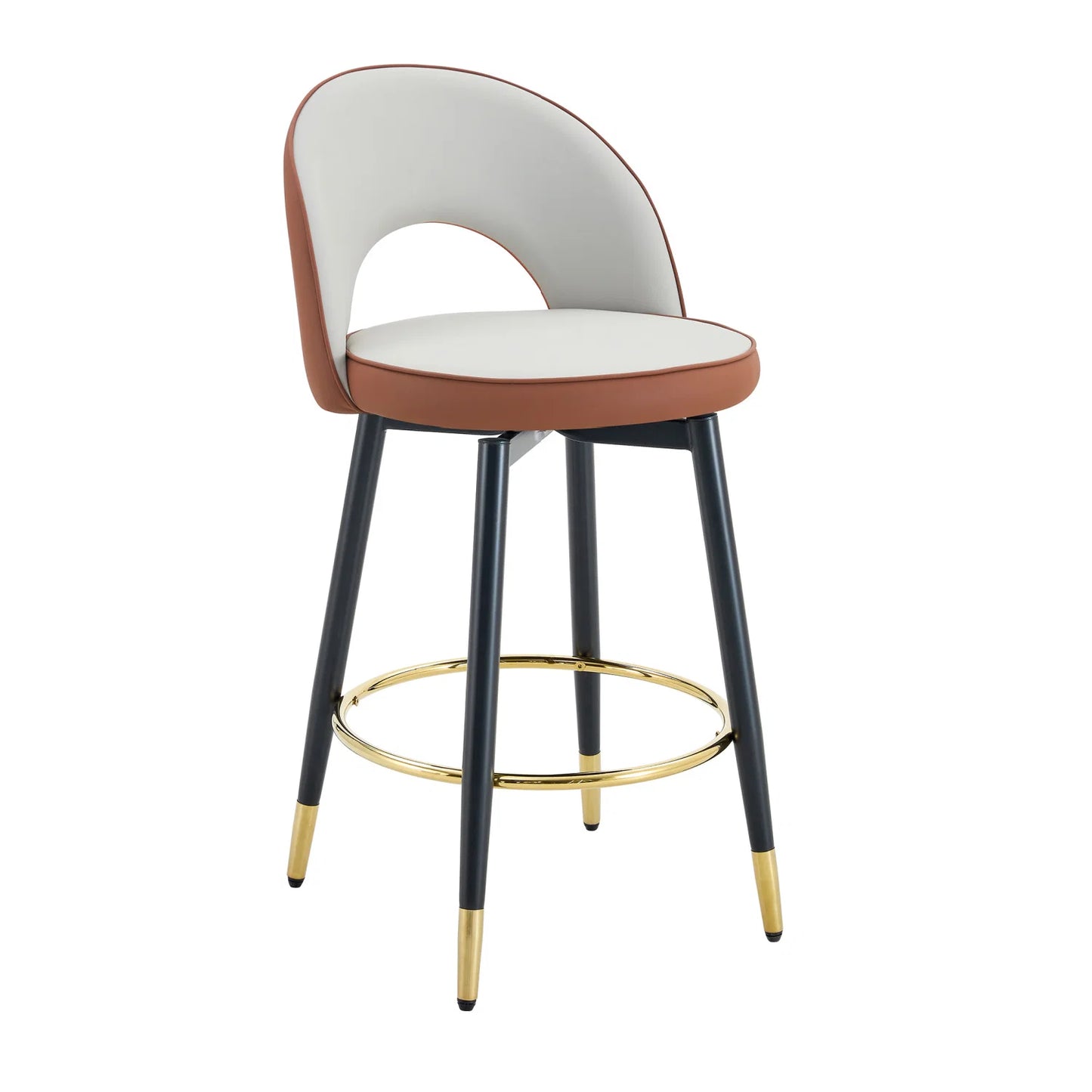 Luxury Upholstered Modern Bar Stool European Style for Villa