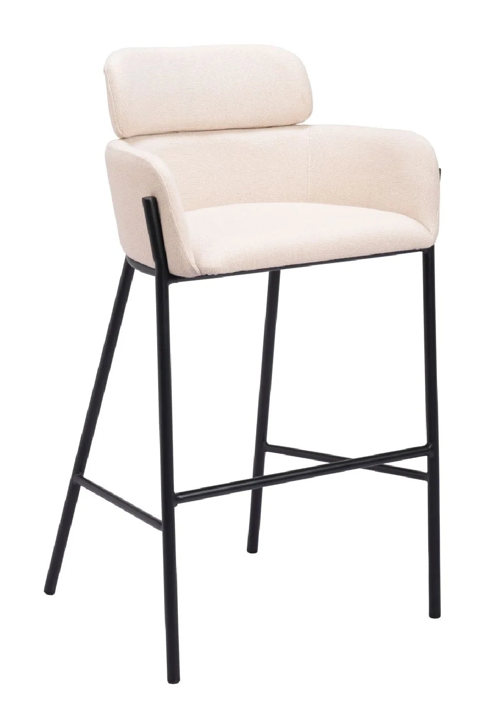 Luxury Upholstered Modern Bar Stool European Style for Villa