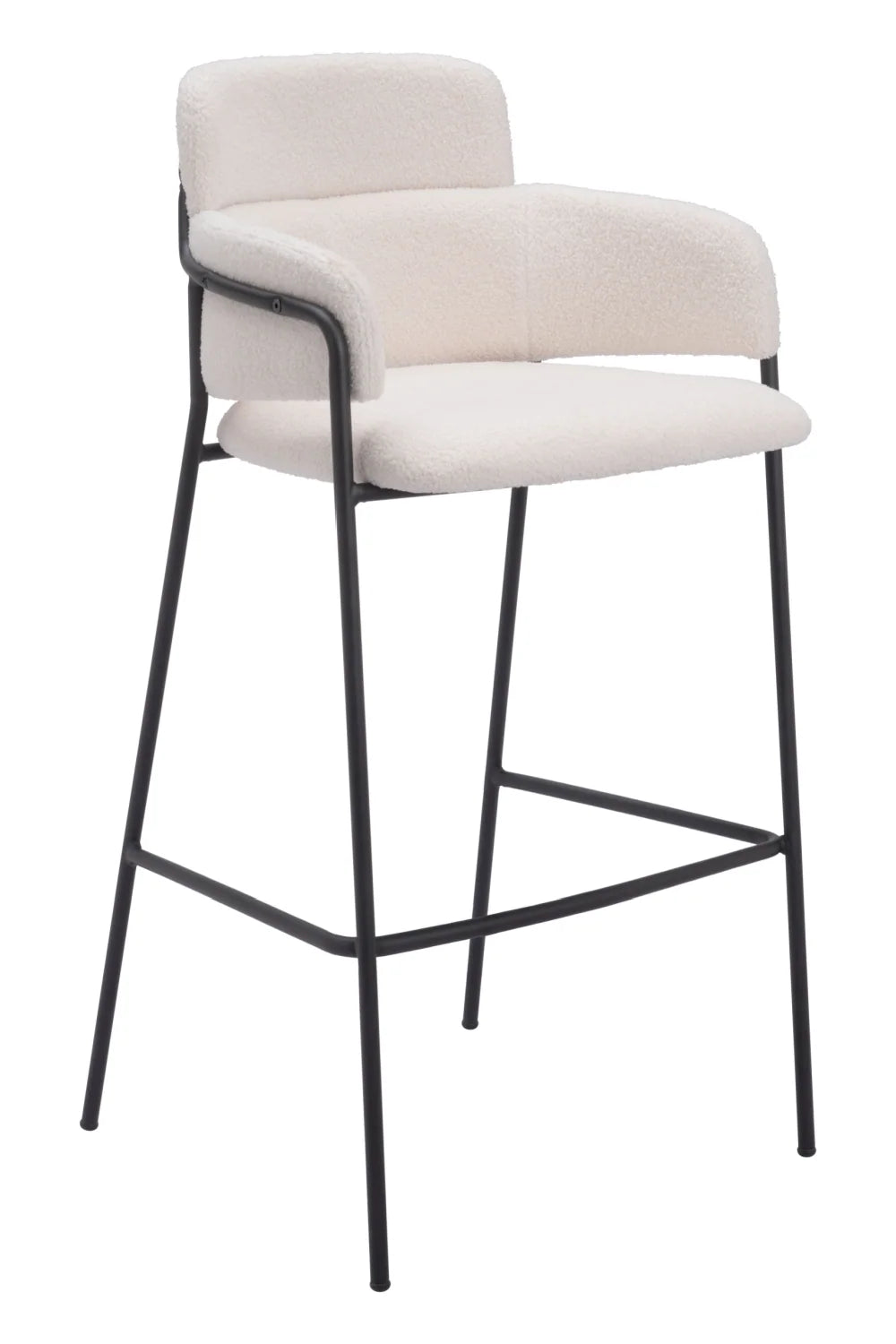 Luxury Upholstered Modern Bar Stool European Style for Villa