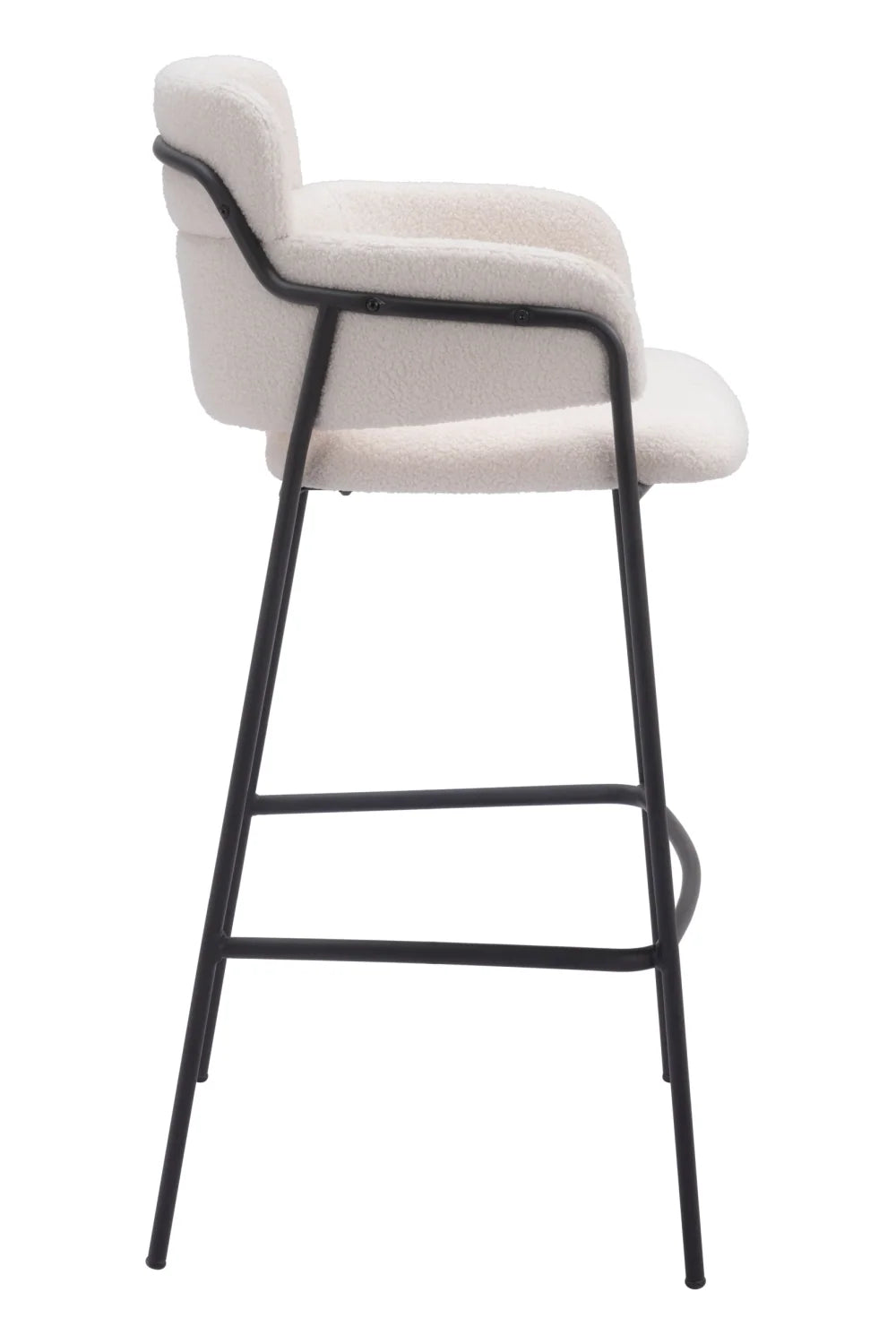 Luxury Upholstered Modern Bar Stool European Style for Villa