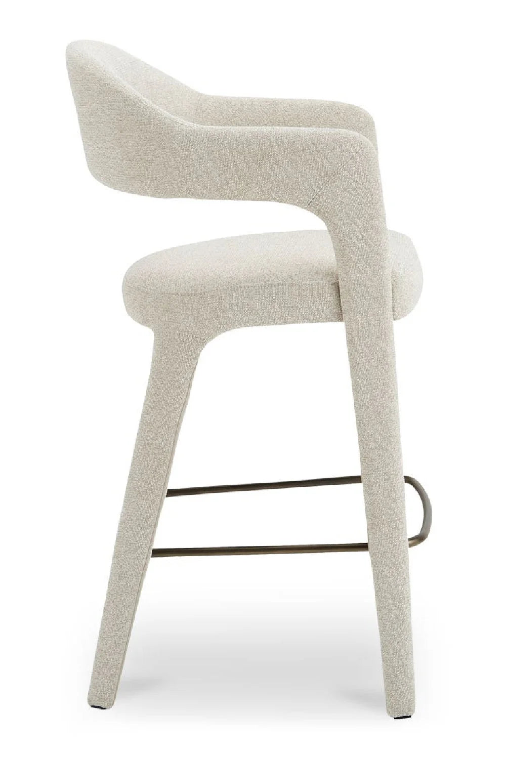 Luxury Upholstered Modern Bar Stool European Style for Villa