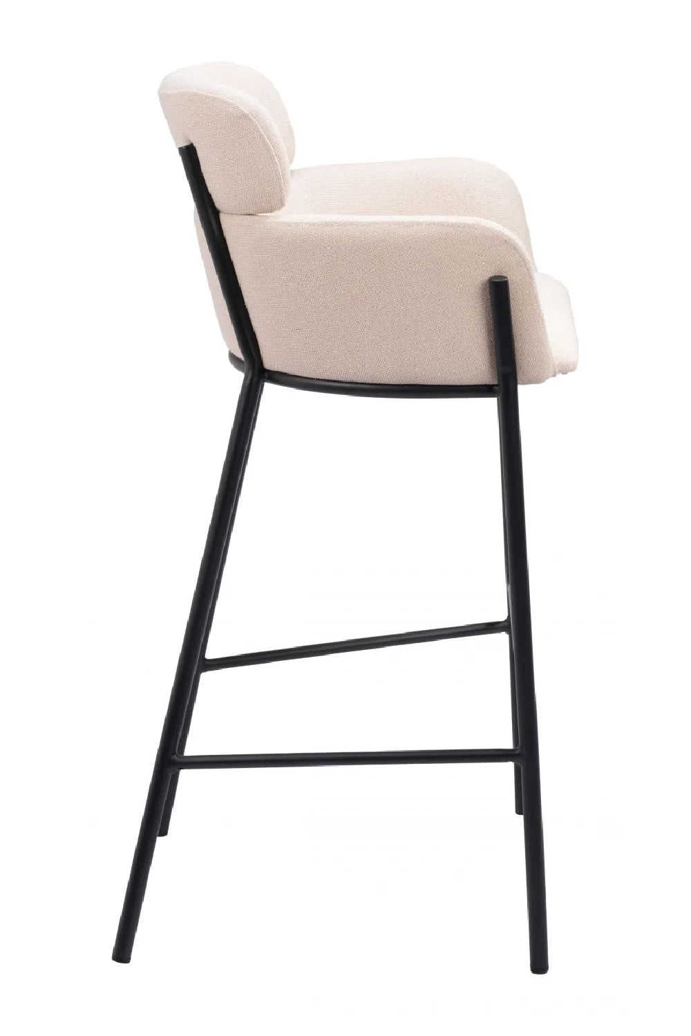 Luxury Upholstered Modern Bar Stool European Style for Villa