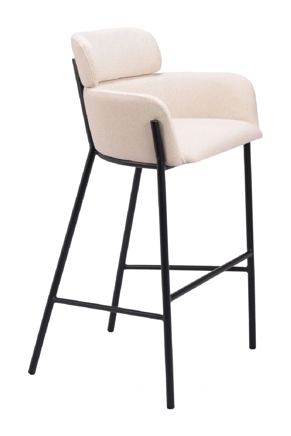 Luxury Upholstered Modern Bar Stool European Style for Villa