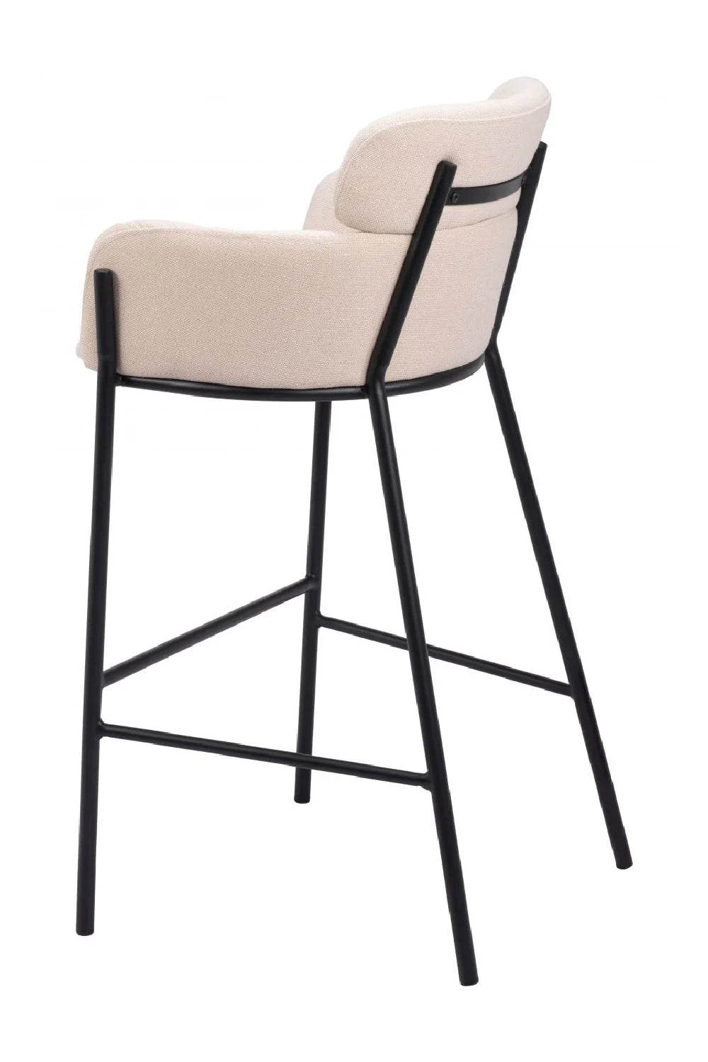 Luxury Upholstered Modern Bar Stool European Style for Villa
