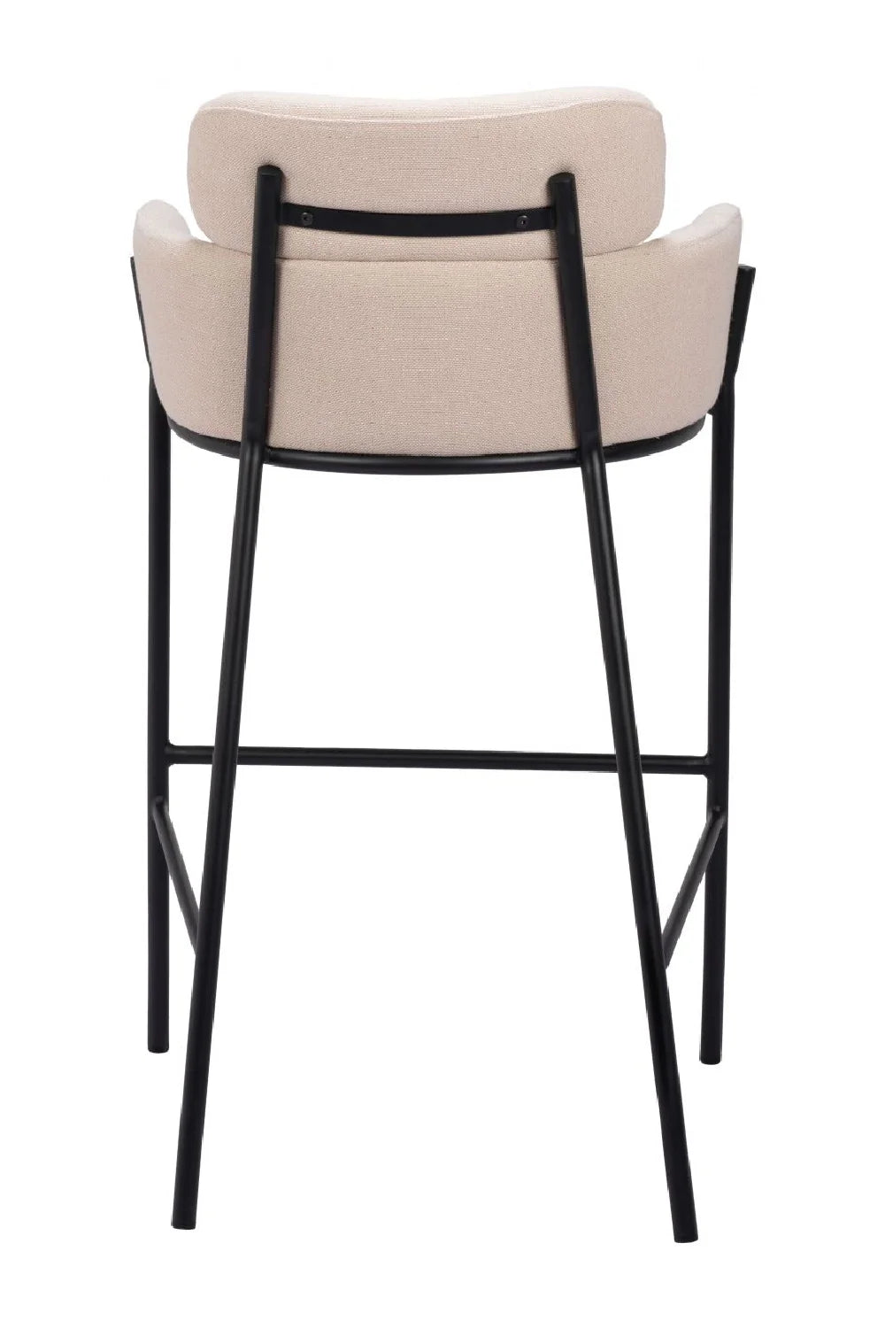 Luxury Upholstered Modern Bar Stool European Style for Villa
