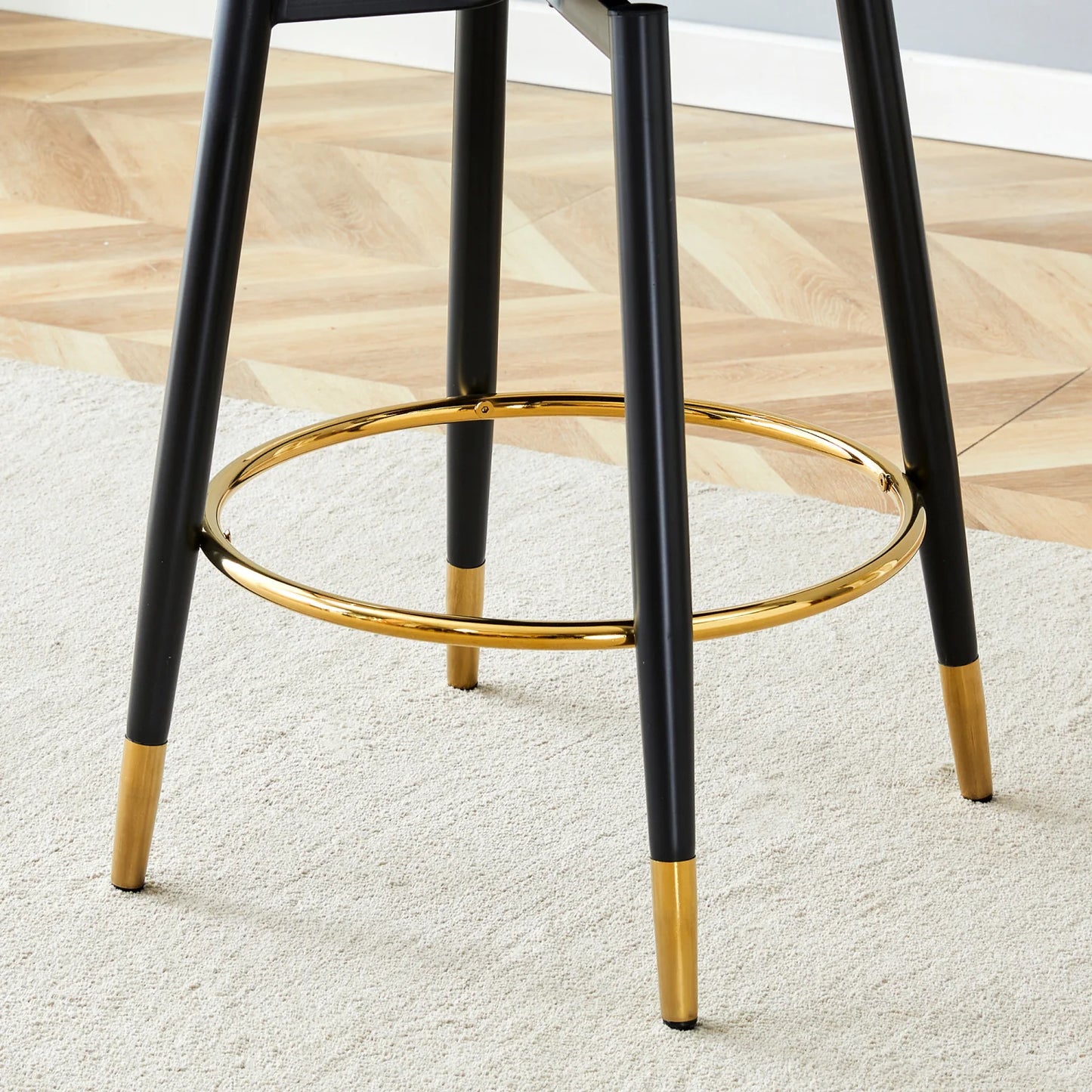 Luxury Upholstered Modern Bar Stool European Style for Villa