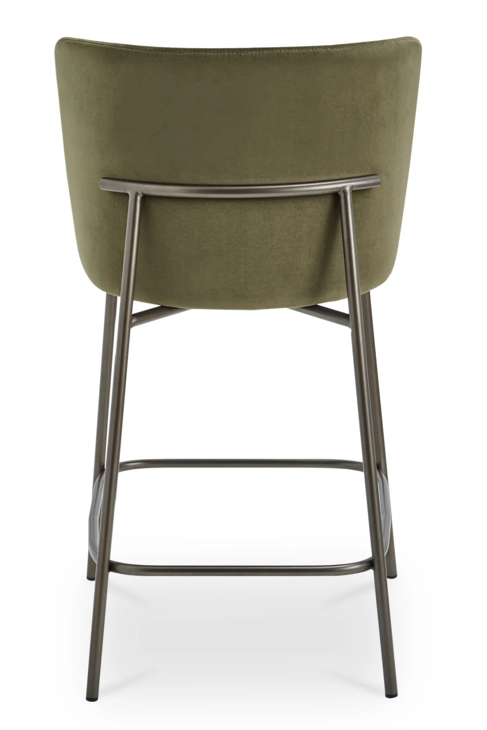 Luxury Upholstered Modern Barrel Counter Stool European Style for Villa