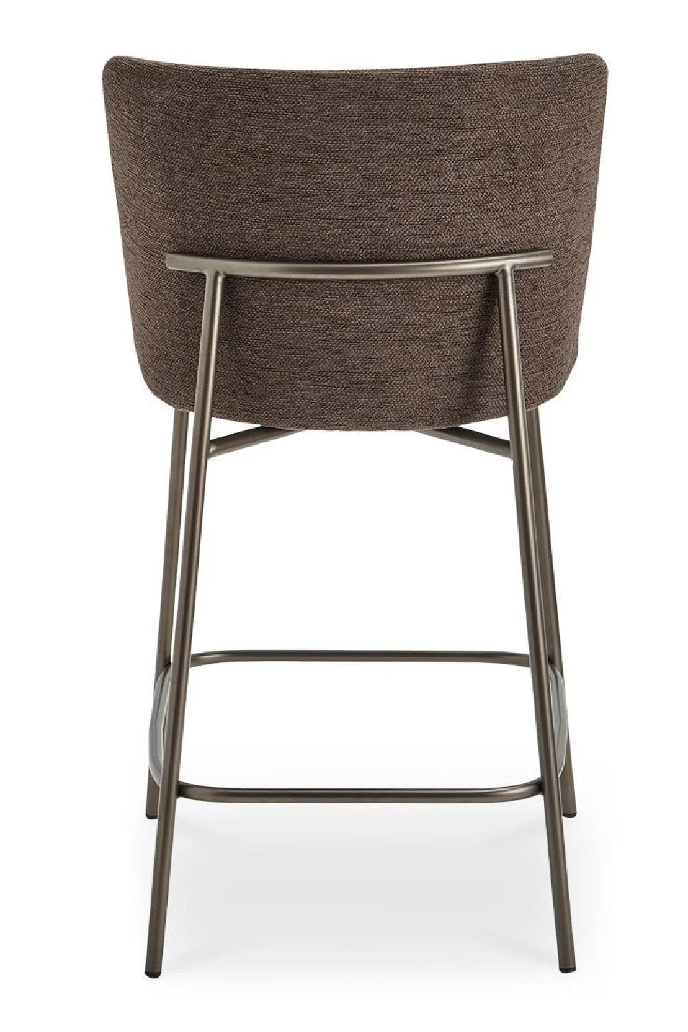 Luxury Upholstered Modern Barrel Counter Stool European Style for Villa