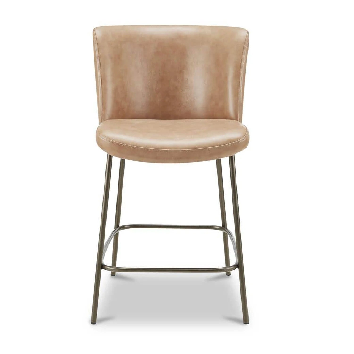 Luxury Upholstered Modern Barrel Counter Stool European Style for Villa
