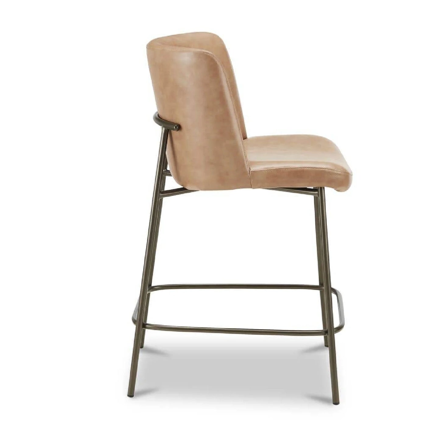 Luxury Upholstered Modern Barrel Counter Stool European Style for Villa