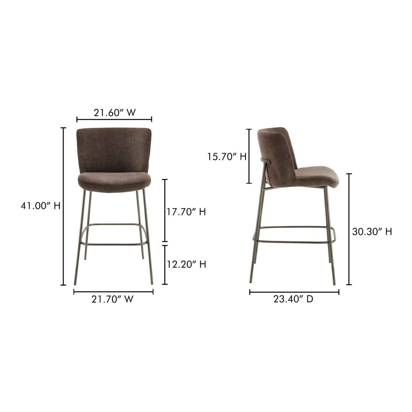 Luxury Upholstered Modern Barstool European Style for Villa