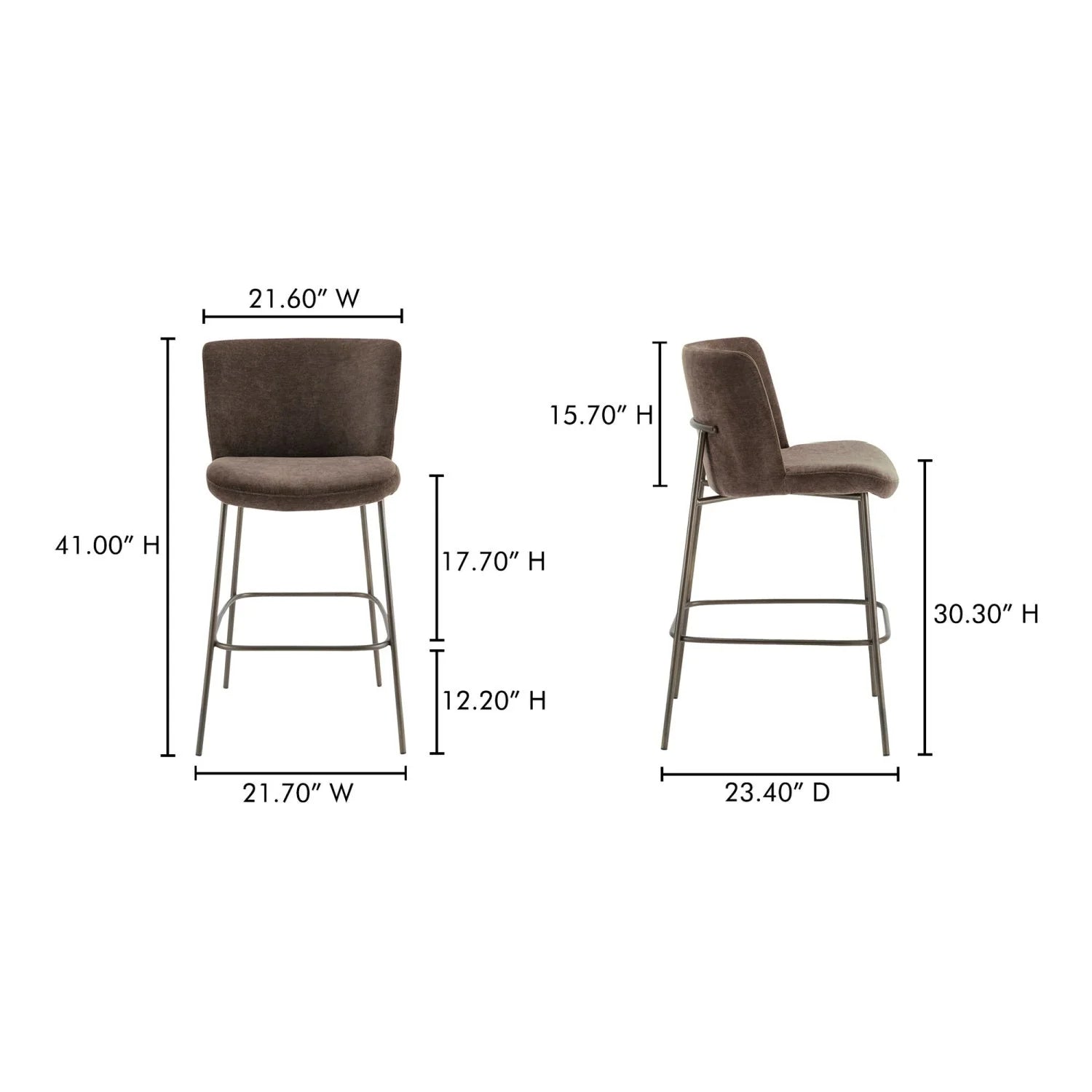Luxury Upholstered Modern Barstool European Style for Villa