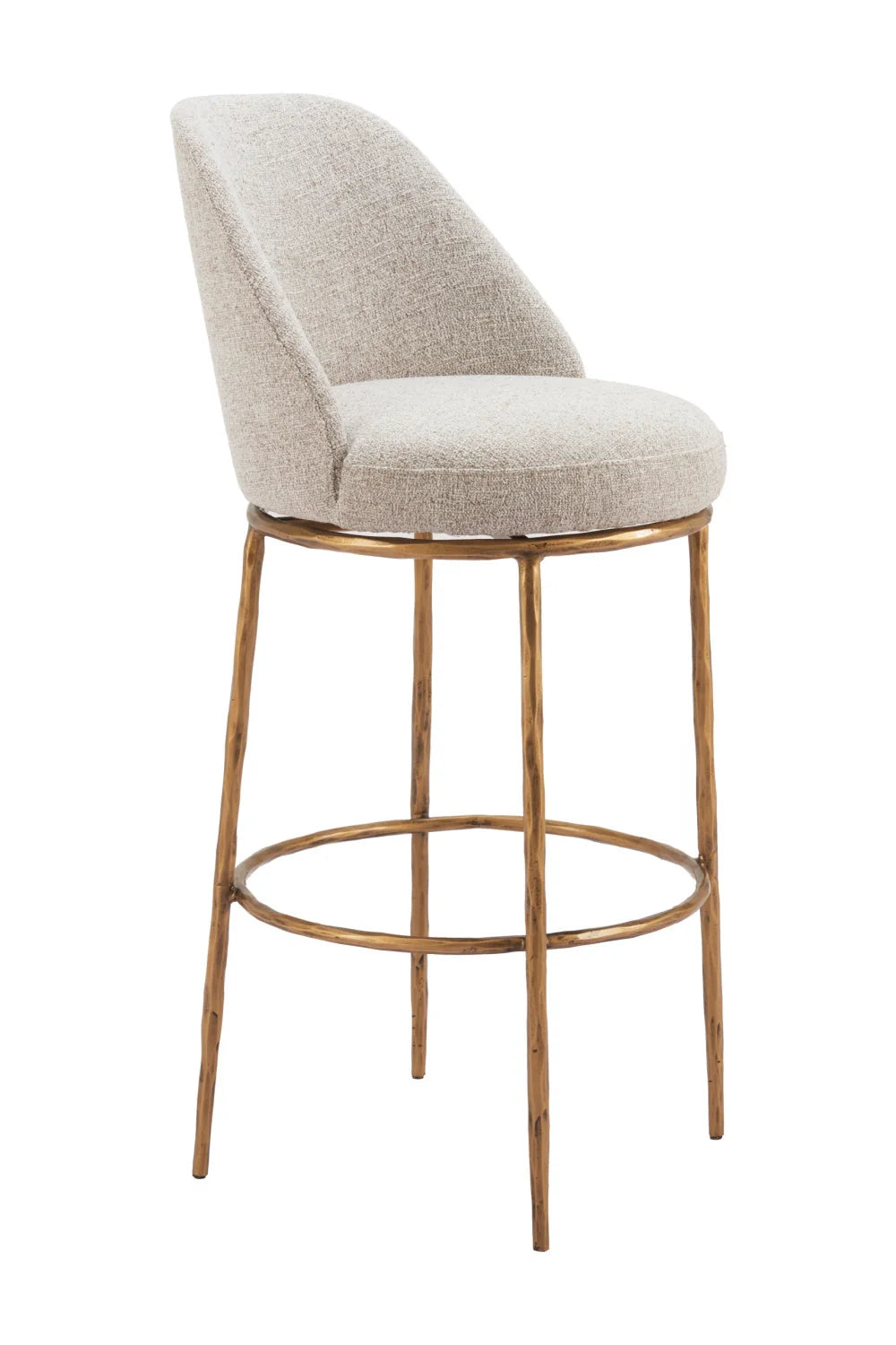 Luxury Upholstered Modern Barstool European Style for Villa