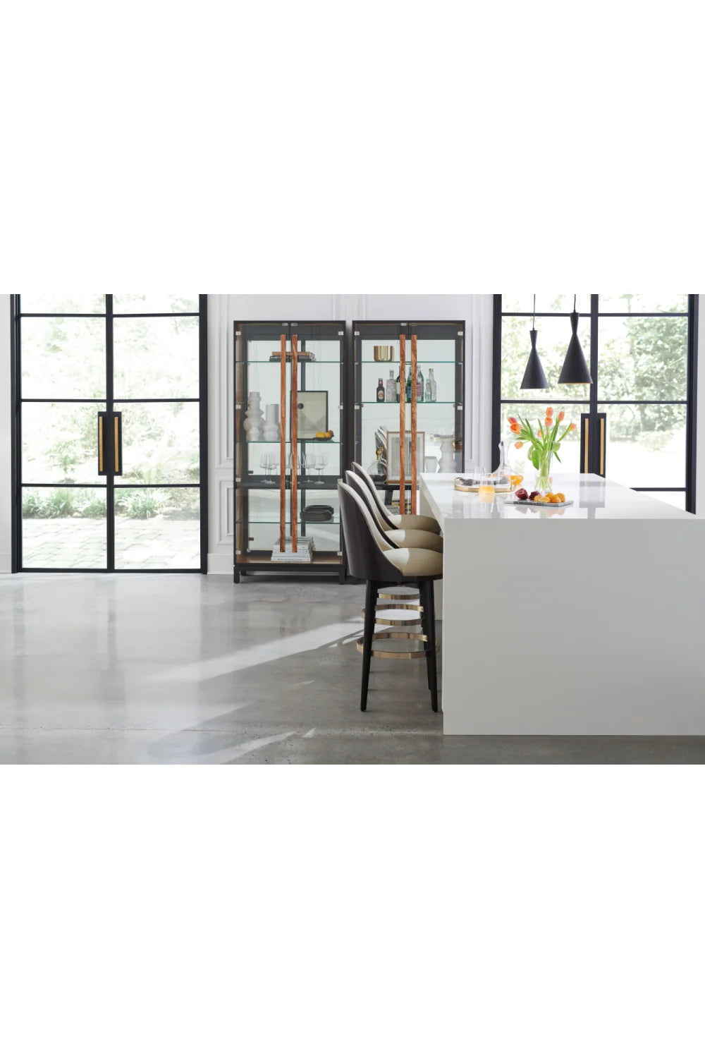 Luxury Upholstered Modern Barstool European Style for Villa