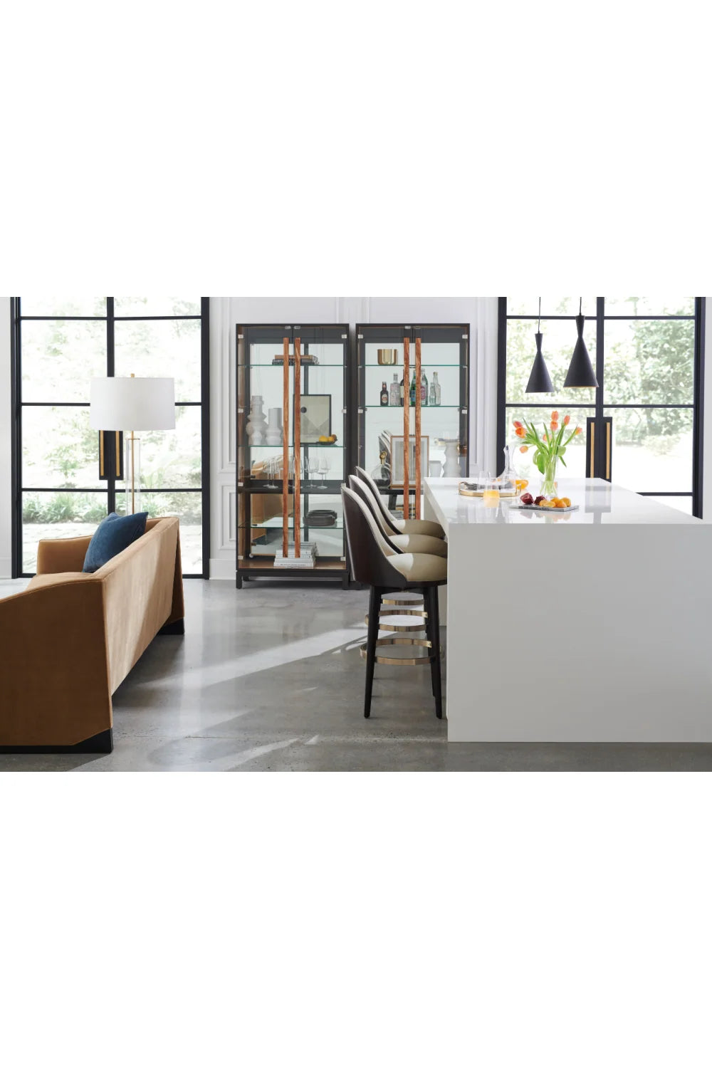 Luxury Upholstered Modern Barstool European Style for Villa