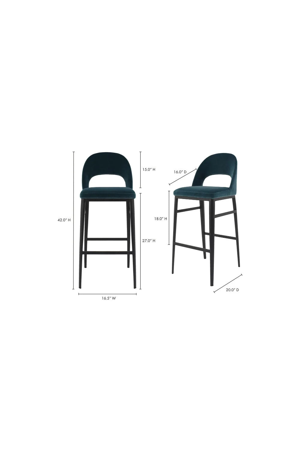 Luxury Upholstered Modern Barstool European Style for Villa